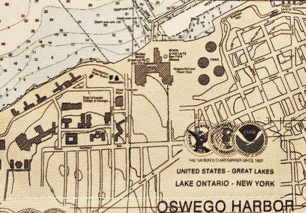 Oswego Harbor Chart Placemat
